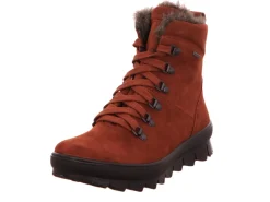 Superfit Schnür-Stiefeletten braun Stiefelette Leder NOVARA-Damen Stiefel & Stiefeletten