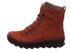 Superfit Schnür-Stiefeletten braun Stiefelette Leder NOVARA-Damen Stiefel & Stiefeletten