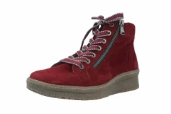 Semler Schnür-Stiefeletten rot Ilona-Damen Stiefel & Stiefeletten