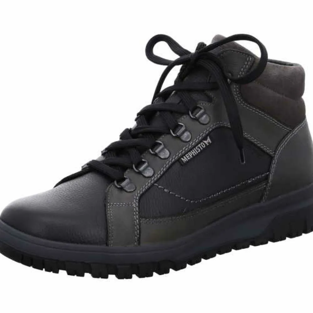 Mephisto Schnür-Stiefeletten schwarz 1500 52-Herren Stiefel & Stiefeletten