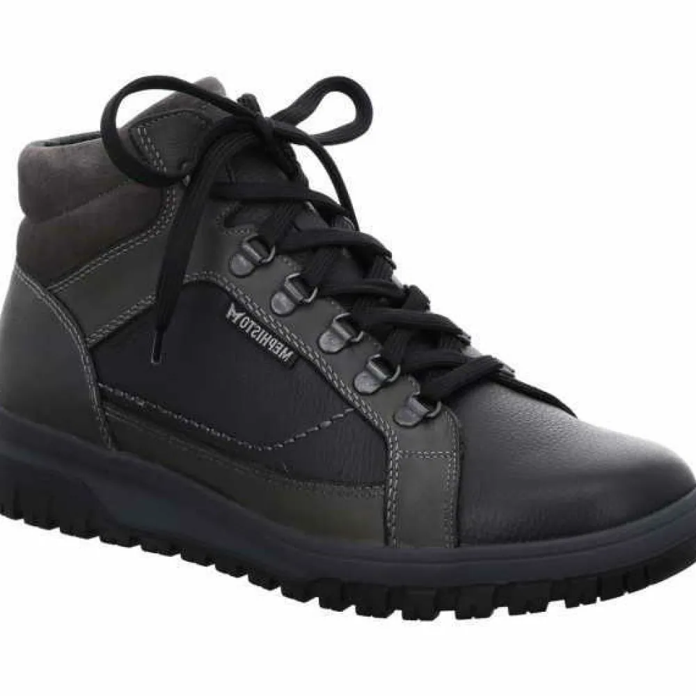Mephisto Schnür-Stiefeletten schwarz 1500 52-Herren Stiefel & Stiefeletten