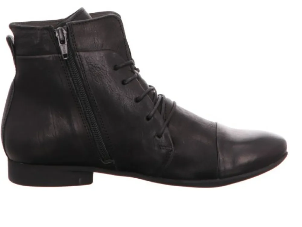 Think Schnür-Stiefeletten schwarz Guad SCHWARZ (SCHWARZ)-Damen Stiefel & Stiefeletten