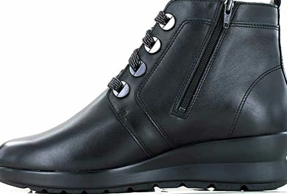 Mephisto Schnür-Stiefeletten schwarz 7800-Damen Stiefel & Stiefeletten