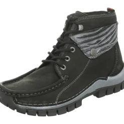 Wolky Schnür-Stiefeletten schwarz Up2-Damen Stiefel & Stiefeletten