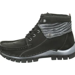 Wolky Schnür-Stiefeletten schwarz Up2-Damen Stiefel & Stiefeletten