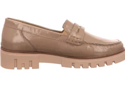 Waldläufer Sportliche Slipper braun bequemer Loafer-Damen Slipper