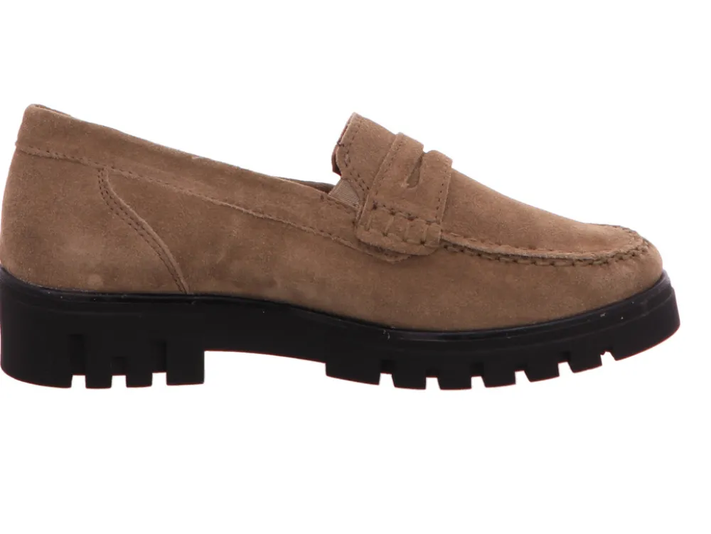 Waldläufer Sportliche Slipper grau 723502-Damen Slipper