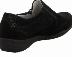 Waldläufer Sportliche Slipper schwarz-Damen Slipper