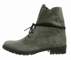 Ricosta Stiefel Mädchen grau meteor Velour-Kinder Stiefel & Stiefeletten