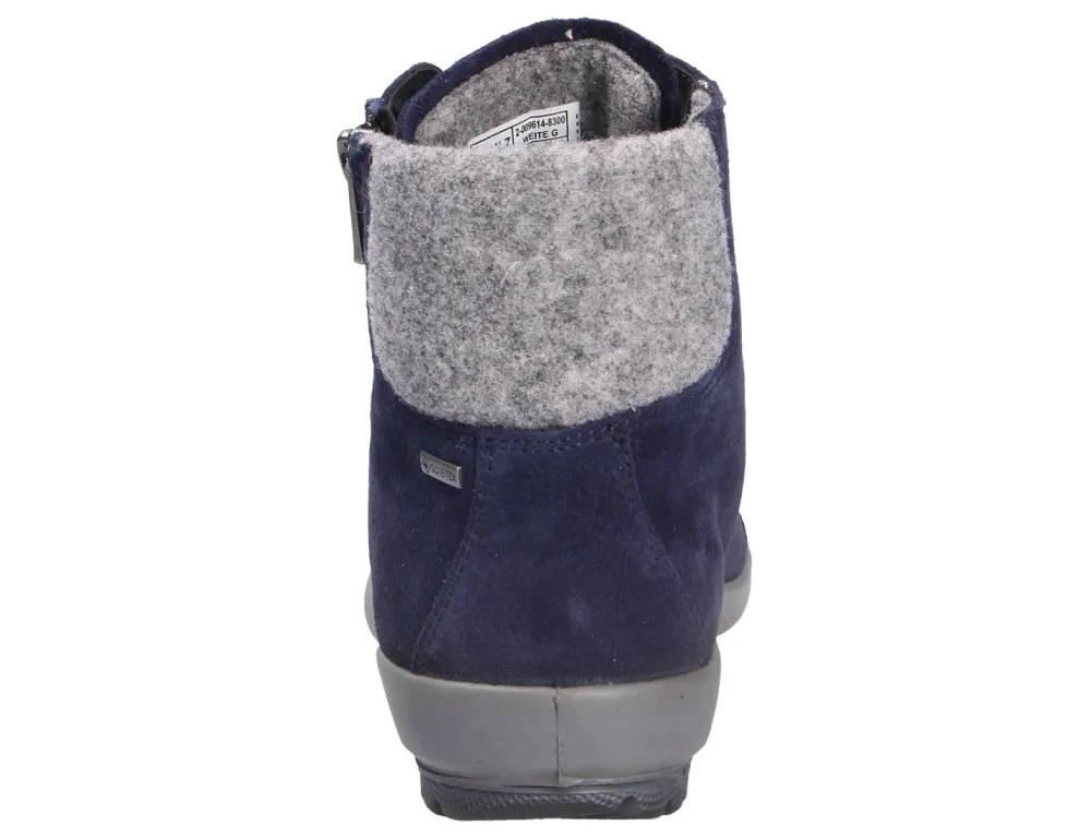 legero Stiefeletten blau Damen Stiefel-Damen Stiefel & Stiefeletten