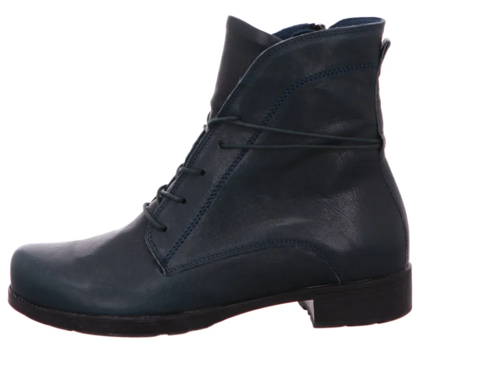 Think Stiefeletten blau Denk-Damen Stiefel & Stiefeletten