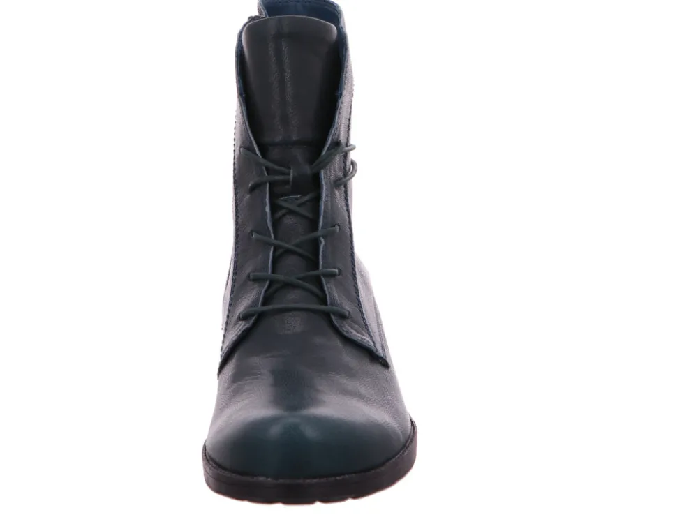 Think Stiefeletten blau Denk-Damen Stiefel & Stiefeletten