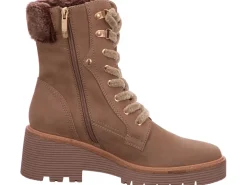 Regarde le Ciel Stiefeletten braun Schnürstiefel Absatz Boot Damen Braun Ma-Damen Stiefel & Stiefeletten