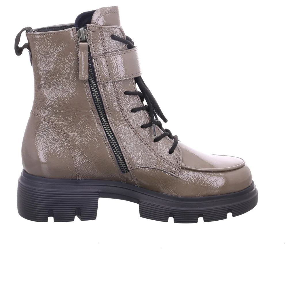 Paul Green Stiefeletten grau 0072-9879-052/Schnürstiefelett-Damen Stiefel & Stiefeletten