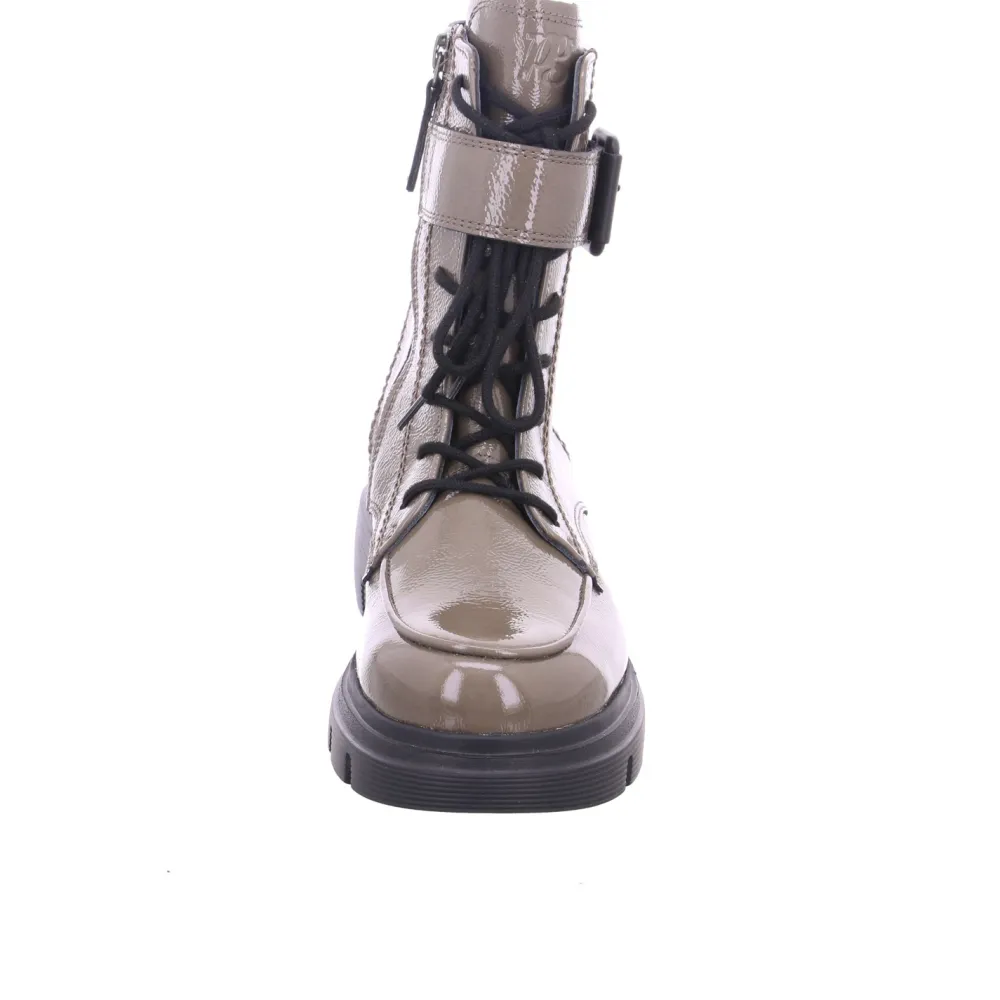 Paul Green Stiefeletten grau 0072-9879-052/Schnürstiefelett-Damen Stiefel & Stiefeletten