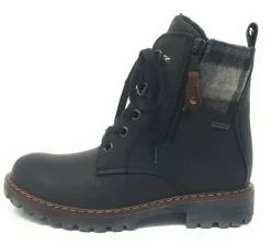 Josef Seibel Stiefeletten schwarz MARTA 52 schwarz/karo-Damen Stiefel & Stiefeletten