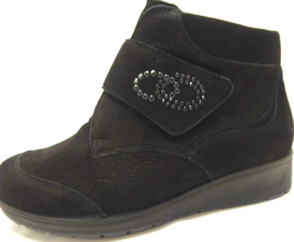 Waldläufer Stiefeletten schwarz Mimi-Damen Sneaker & Schnürer