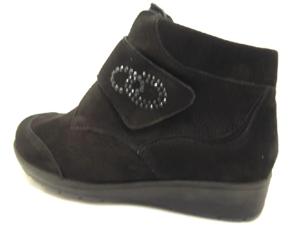 Waldläufer Stiefeletten schwarz Mimi-Damen Sneaker & Schnürer