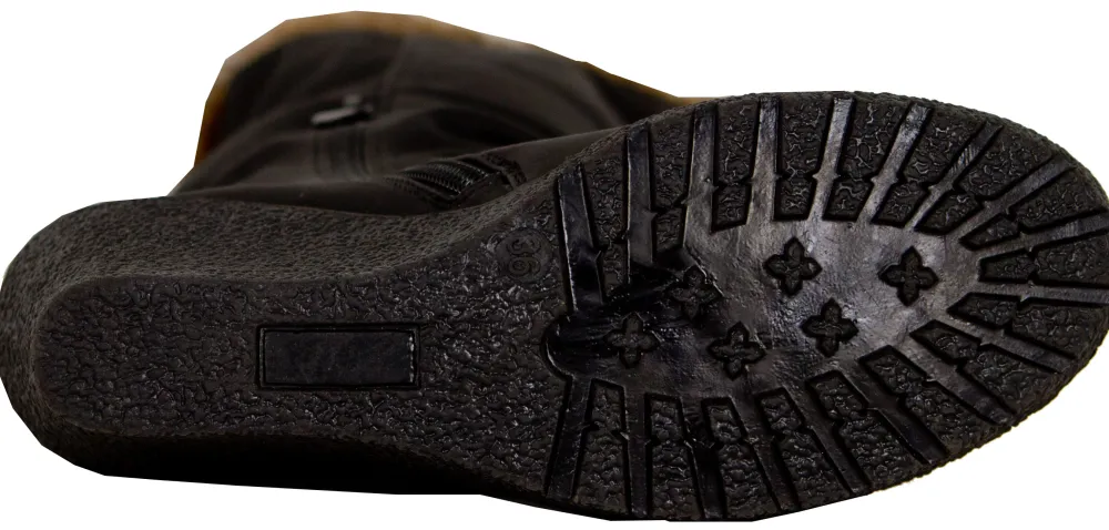 LOVENESS Stiefeletten schwarz Winterstiefel von-Damen Stiefel & Stiefeletten