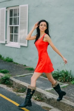 LOVENESS Stiefeletten schwarz Winterstiefel von-Damen Stiefel & Stiefeletten