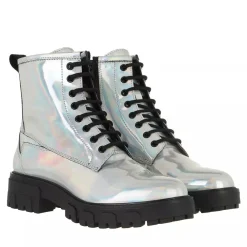HUGO Stiefeletten silber Axel Bootie-HL 10240648 01-Damen Stiefel & Stiefeletten