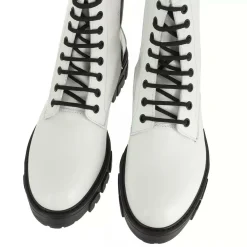 Hugo Boss Stiefeletten weiss Axel Bootie-A 10222481 01-Damen Stiefel & Stiefeletten