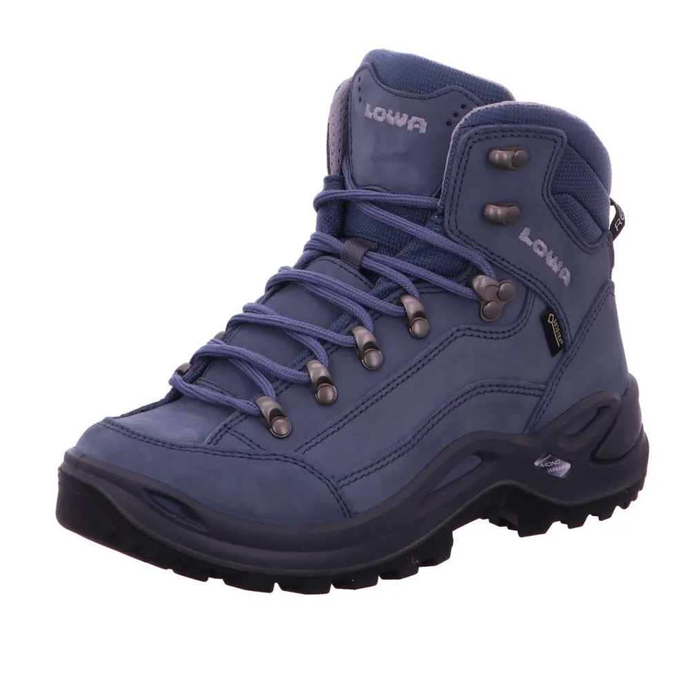 LOWA Wanderschuhe blau Reneg. GTX Mid Ws graublau-Damen Wandern & Trekking