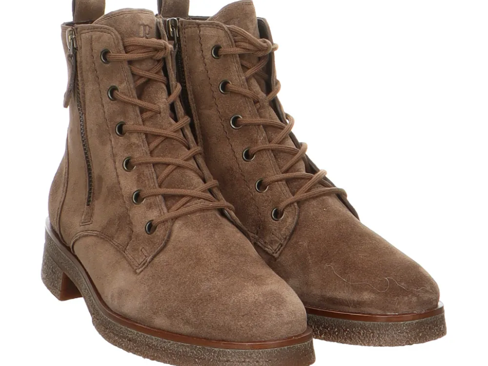 Paul Green Winterstiefel taupe 0074-8037-004/Schnürstiefelett-Damen Stiefel & Stiefeletten
